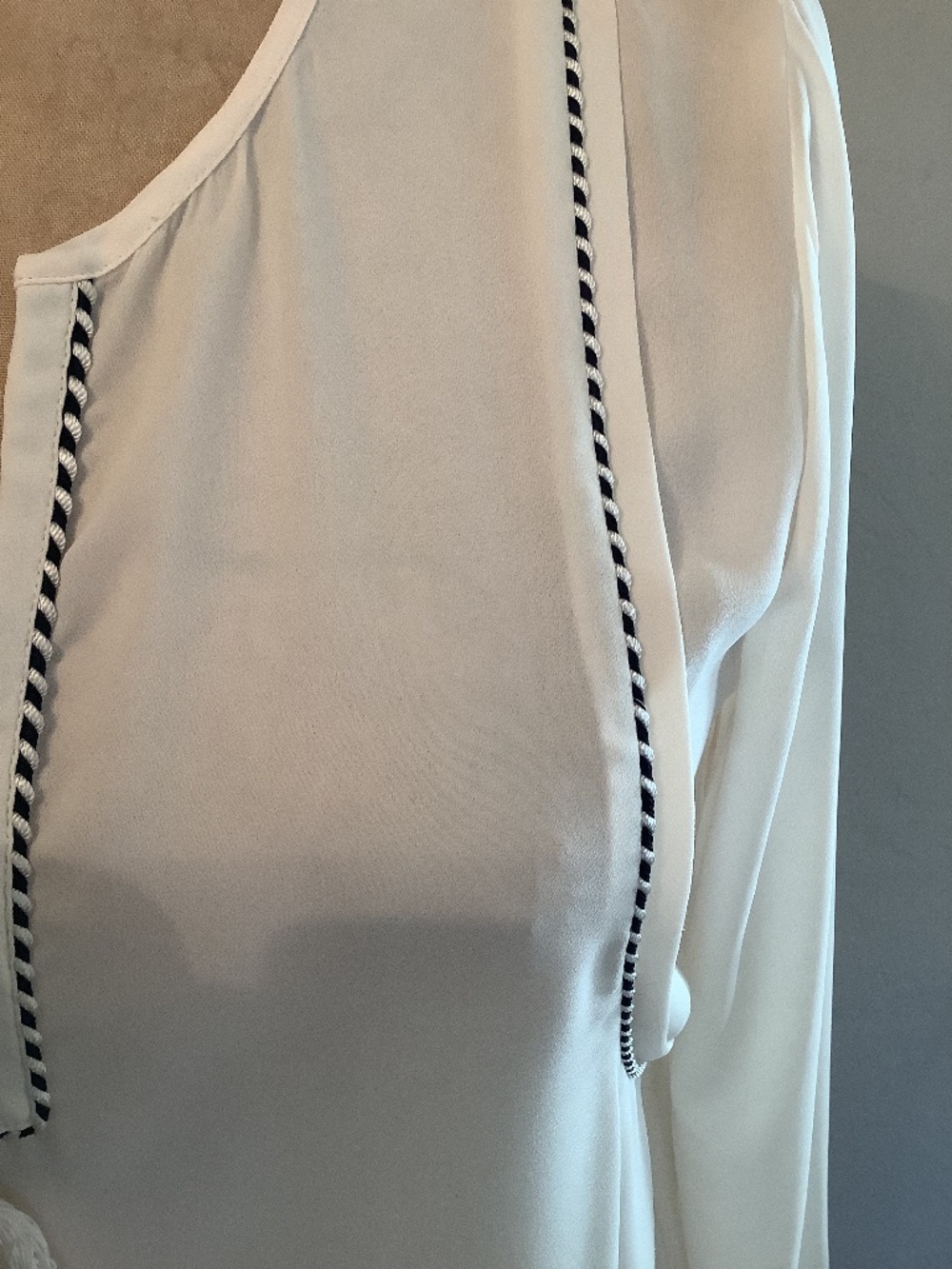 JCrew Rope Detail Blouse -6 - Picture 2 of 4